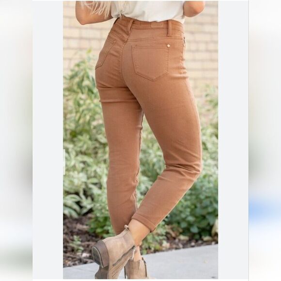 Judy Blue Woodland High Rise Slim Fit Jeans Size 18W in Tan - Picture 13 of 13